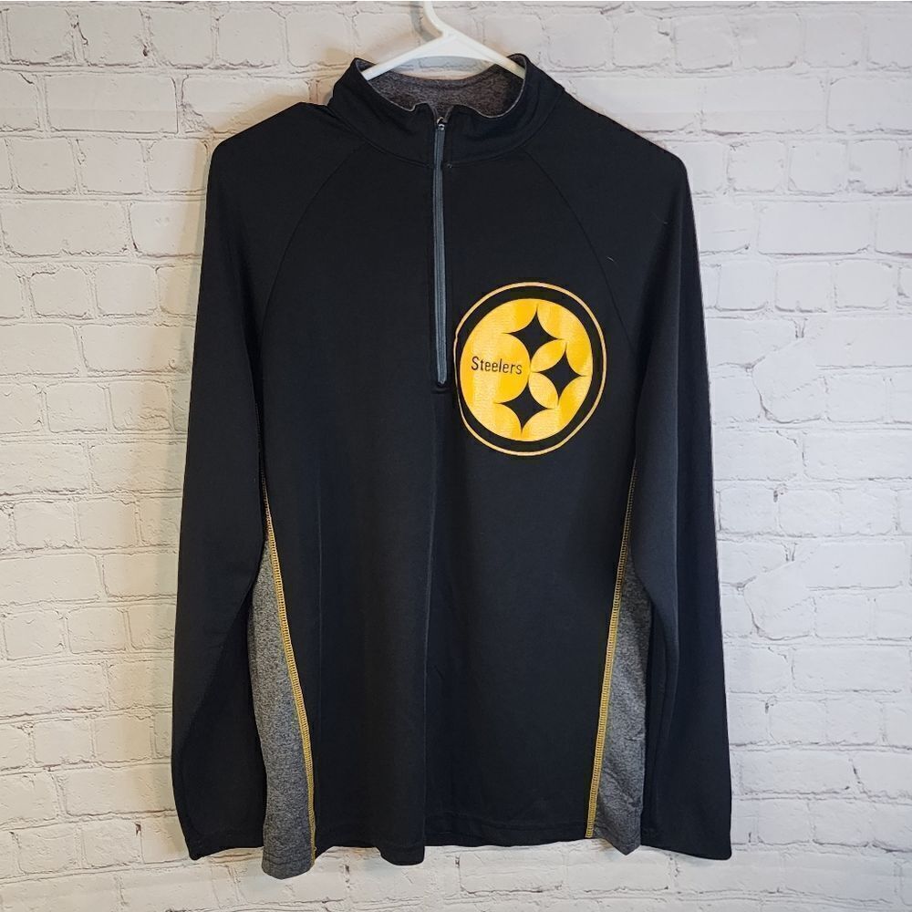 Men's NFL "Pittsburgh Steelers" TX3 Cool zip-up fleece, sizeโsmall